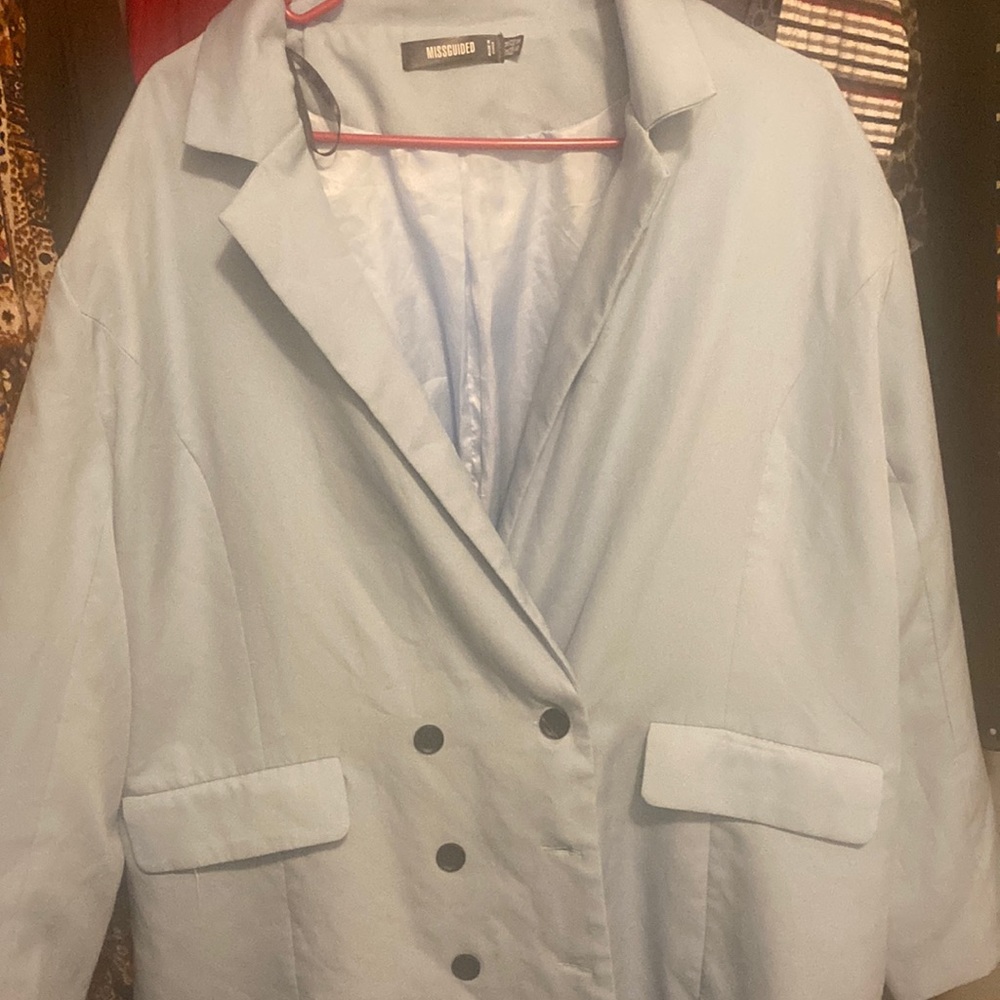 Baby blue blazer